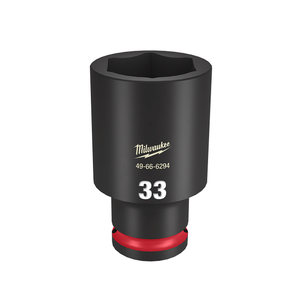 Milwaukee SHOCKWAVE 1 2 Drive 33mm Deep 6 Point Impact Socket 49666294 Milwaukee Tool NZ